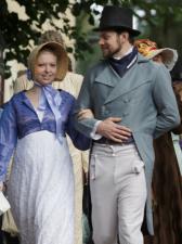 Ladies 19th Century Regency Day Costume Size 10 - 12